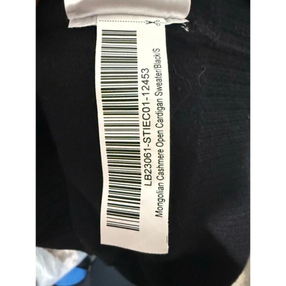 Women's Quince Black Mongolian Cashmere Open Cardigan Sweater S - Picture 7 of 7